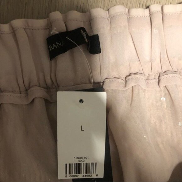 Banana Republic Women’s High Rise Wide Leg Sequin Pants - Size Large - Picture 9 of 11